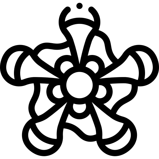 Lantana flower botanical petals icon