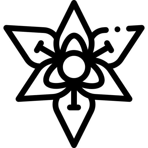 Tropical flower petals nature icon