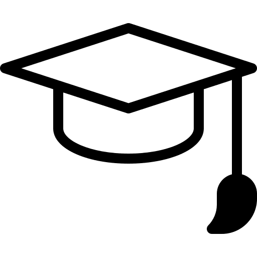 Graduation cap university mortarboard college icon