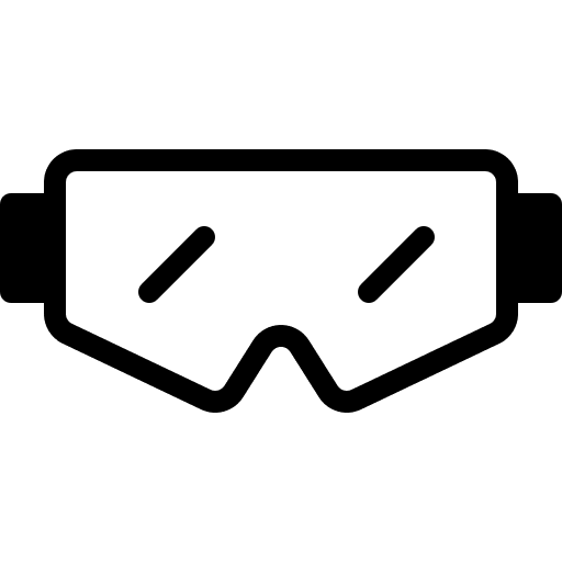 Safety glasses equipment security lab icon