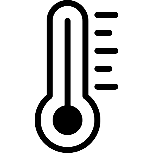 Thermometer weather temperature warmth icon