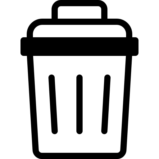 Trash interface rubbish garbage icon