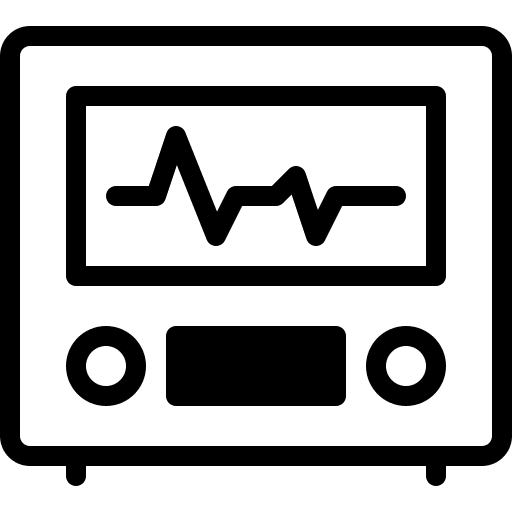 Ekg monitor electronics heartbeat ecg monitor icon