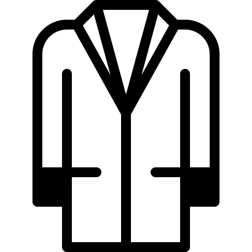 Lab coat laboratory healthcare and medical scientist icon