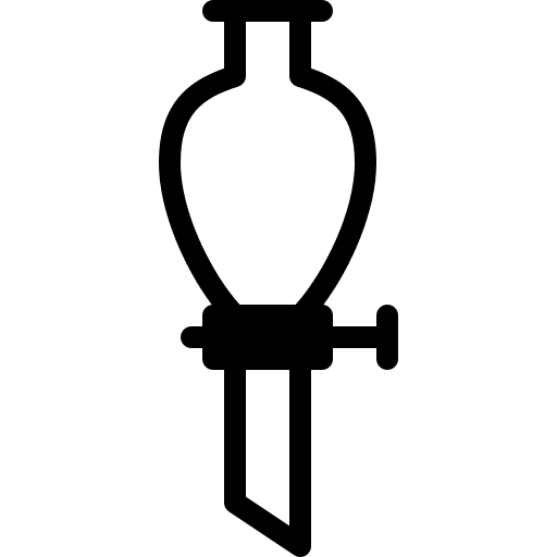 Separating funnel separating funnel science lab icon