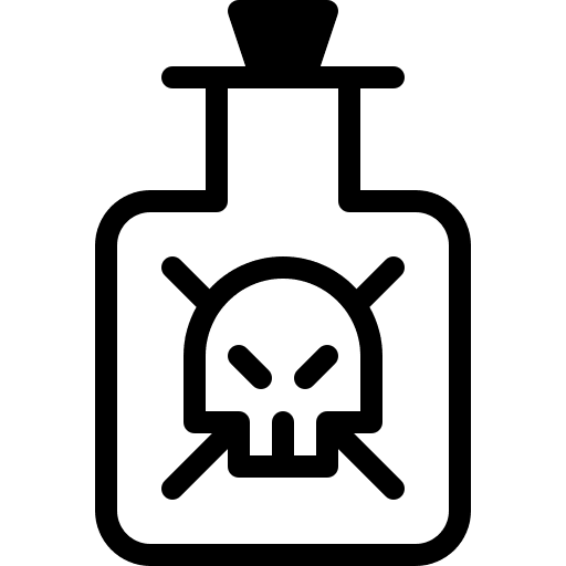 Poison danger poison healthcare and medical icon