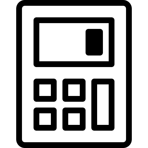 Calculator operation electronics calculator icon