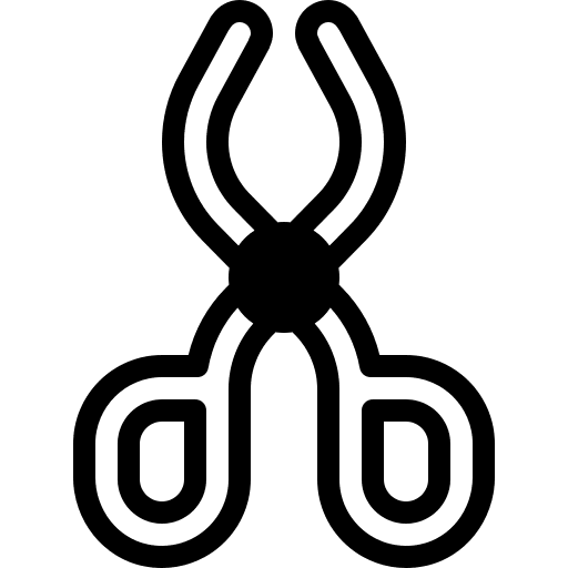 Tongs education tongs laboratory icon