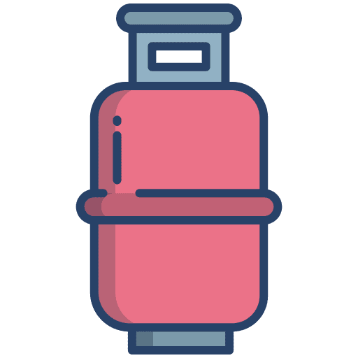 Gas cylinder industry fuel tank icon