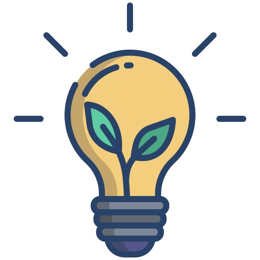 Green energy light bulb save the planet bio energy icon