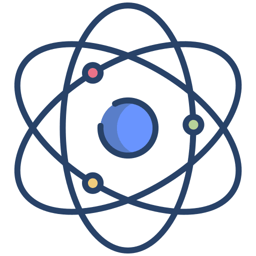 Molecule atomic structure atomic chemistry icon
