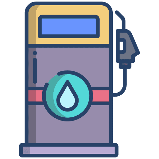 Gas station petrol transport pin icon