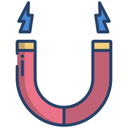 Magnet attraction magnetic magnet icon