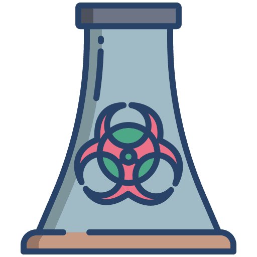 Nuclear plant radioactive industry energy icon