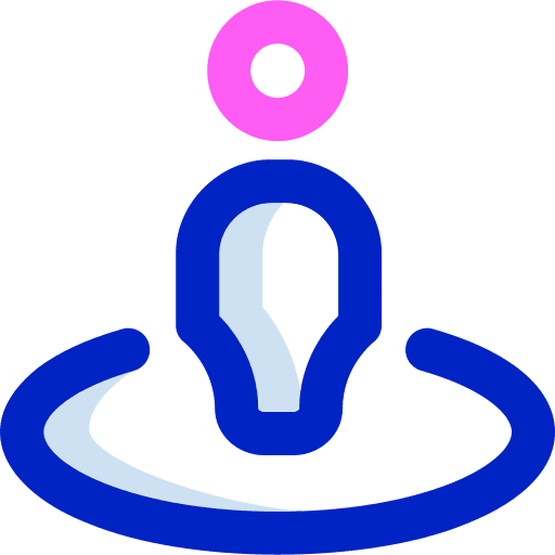 Position people stick man map pointer icon