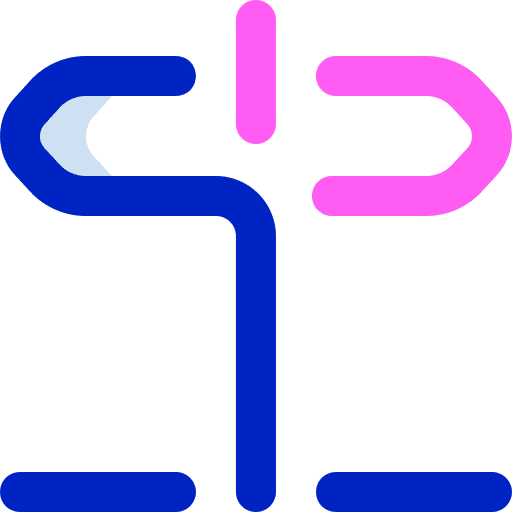 Signpost sign directional sign snow icon