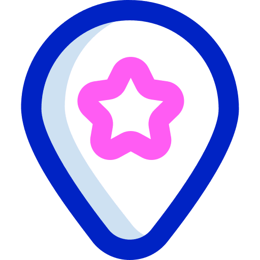 Favourite marker favourite location icon