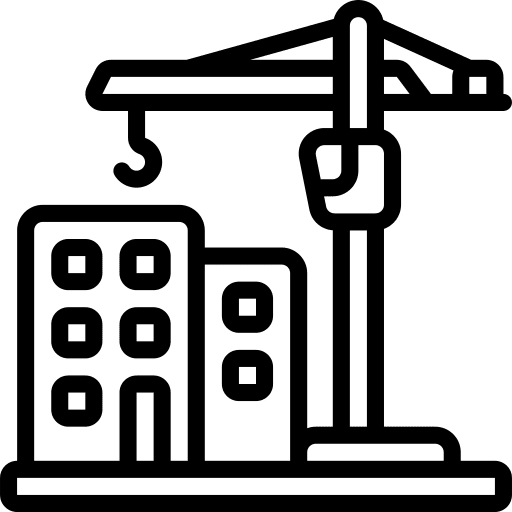 Building construction urban building icon