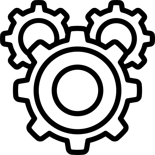 Cogs construction settings cogwheels icon