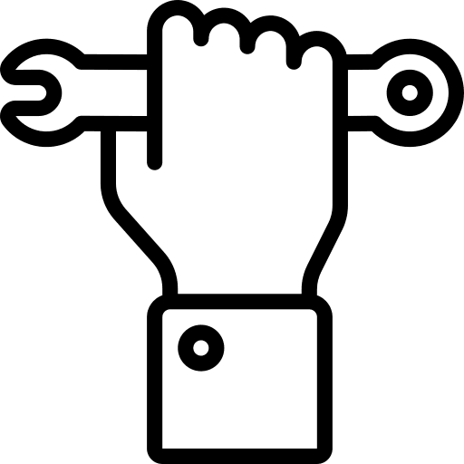 Spanner hand spanner tool icon