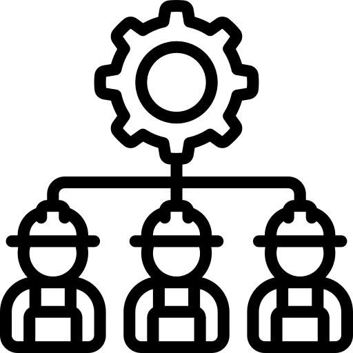 Team gear crew cog icon