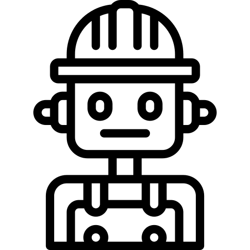 Robot engineering robot electronics icon