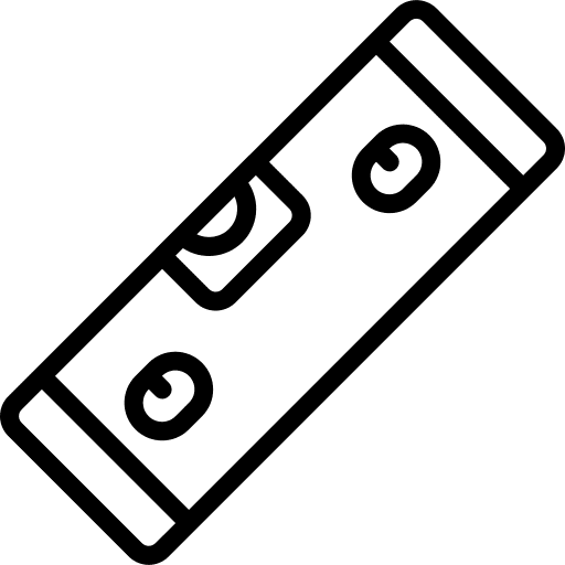 Spirit level measurement construction and tools ruler icon
