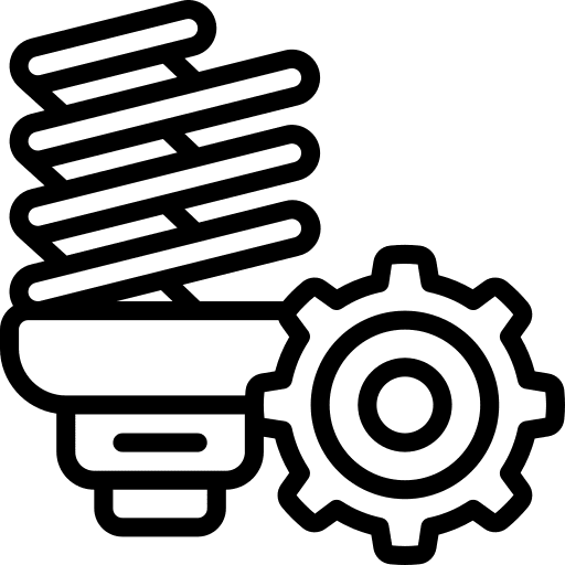 Eco energy engineering eco energy ecology and environment icon