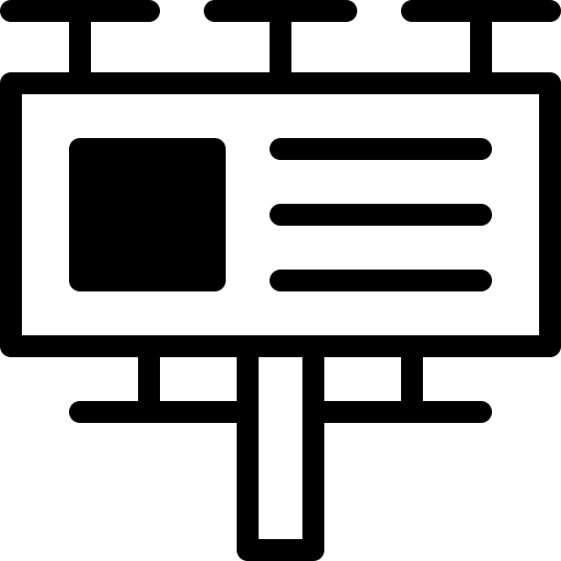 Billboard marketing billboard ads icon