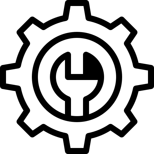 Settings tools management configuration icon