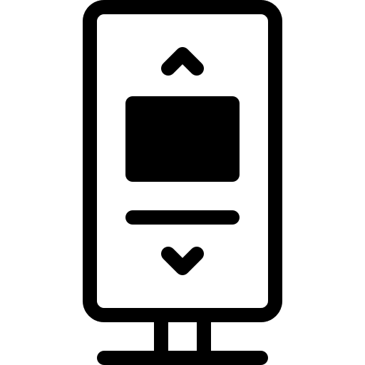 Signboard advertising banner ads icon