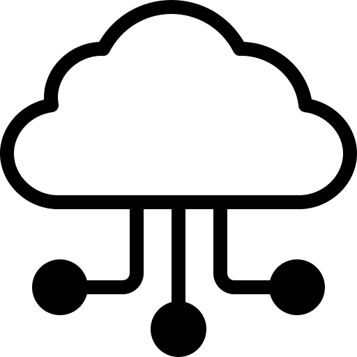 Cloud computing seo and web data cloud computing icon