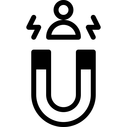 Magnet customer appeal attract icon