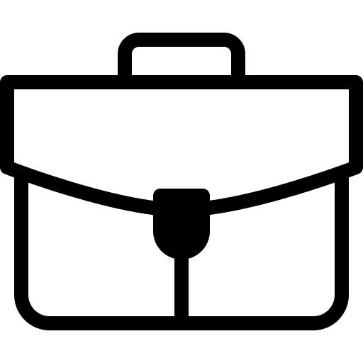 Briefcase business and finance suitcase business icon