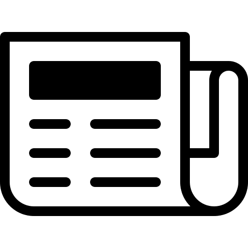 Newspaper journal newspaper communications icon