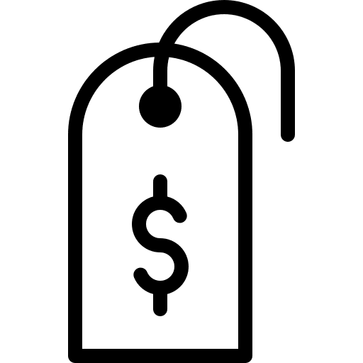 Price tag price commerce and shopping money icon