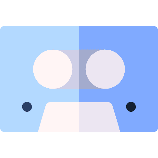 Cassette cassette radio cassette technology icon