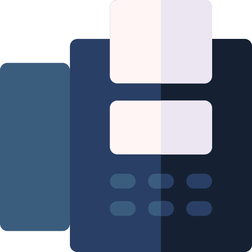 Fax telephone fax tool icon