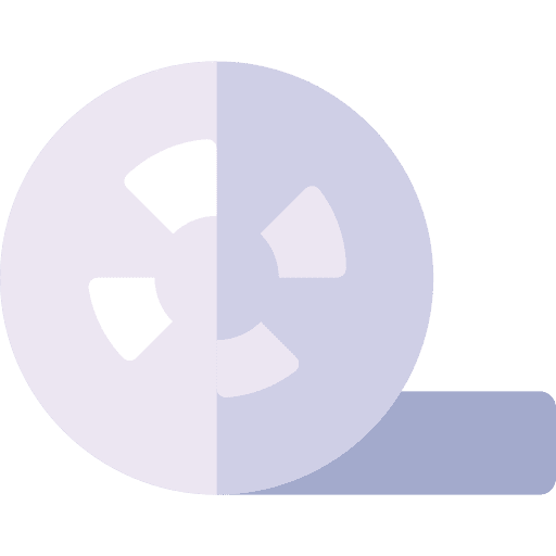 Film reel cinema interface filming icon