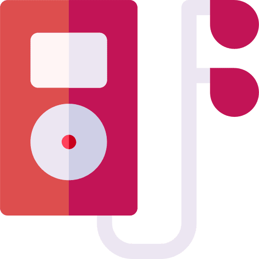 Music player multimedia portable earphones icon