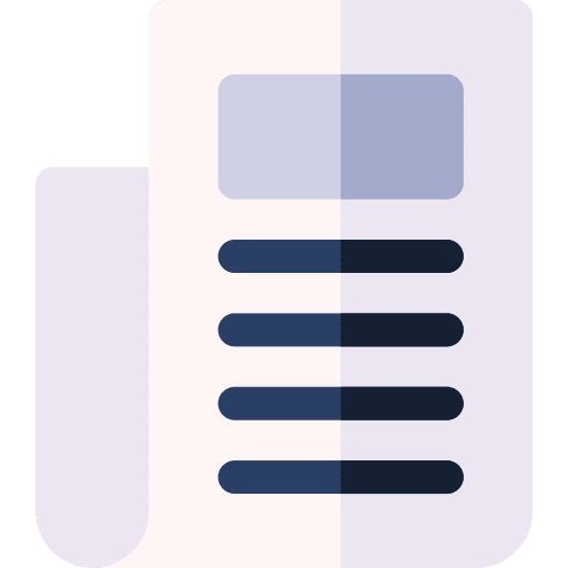 Newspaper interface journal publication icon