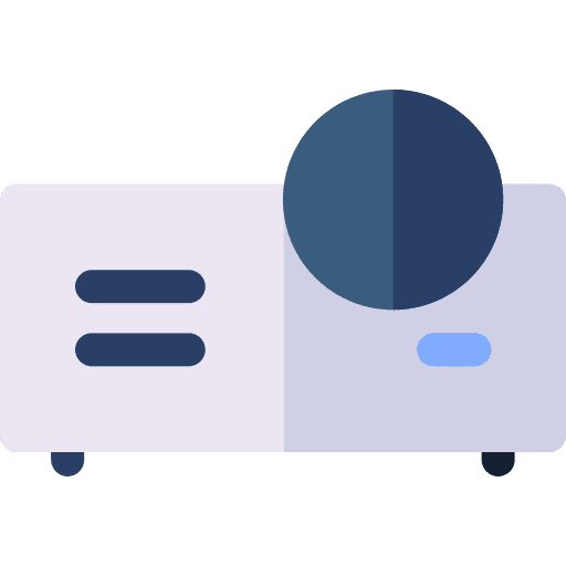 Projector lamp projector technology icon