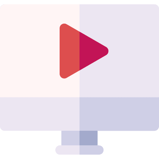 Video player play video on demand electronics icon