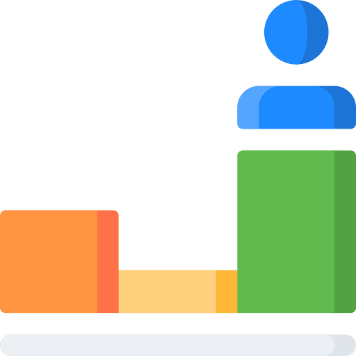 Bar chart business graphic bar chart icon