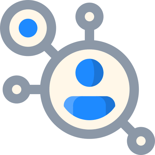 Network human teamwork user icon