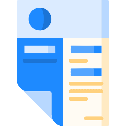 Cv curriculum vitae cv resume icon