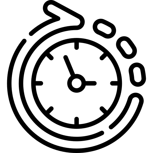 Repeat time and date duration cycle icon