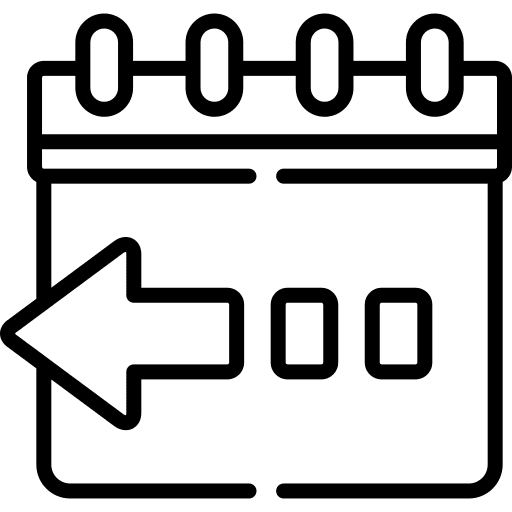 Yesterday yesterday booking deadline icon