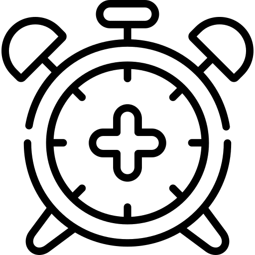 Add schedule time and date alarm icon