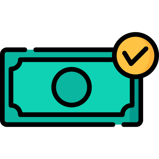 Banknote cash bill banknote icon